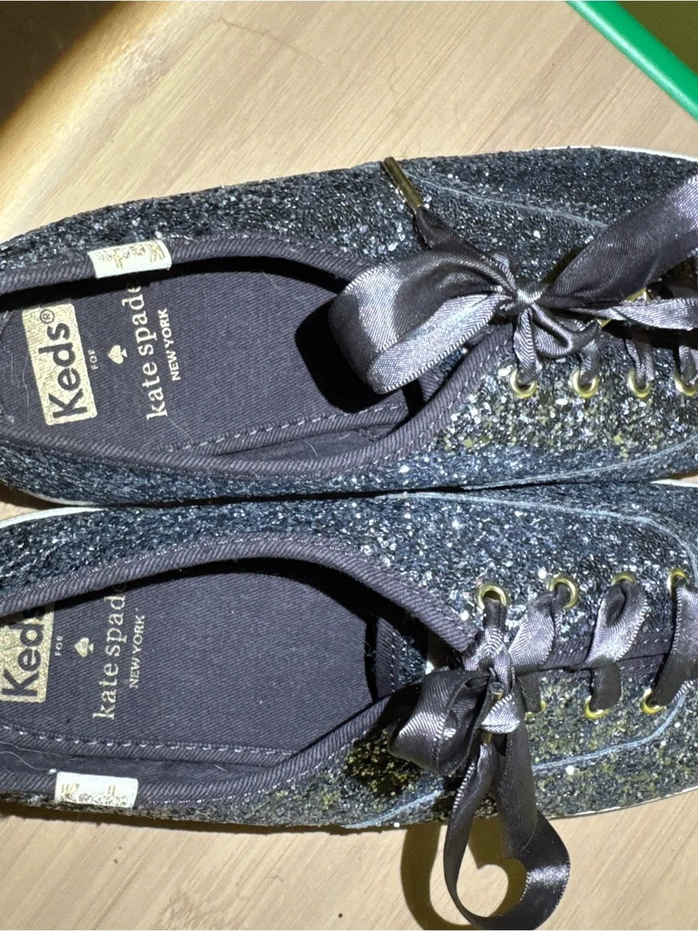 Kate Spade Glitter Keds Blue